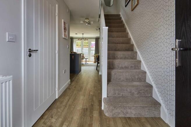 A calm, uncluttered entrance that sets the tone