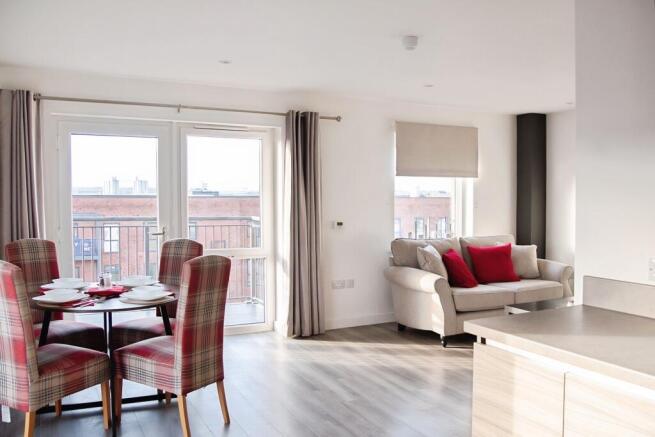 Kitchen, Dining and Living Room