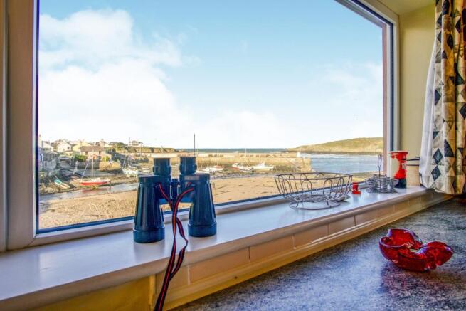 View from kitchen wi