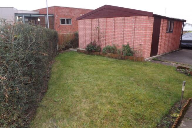 Detached garage.