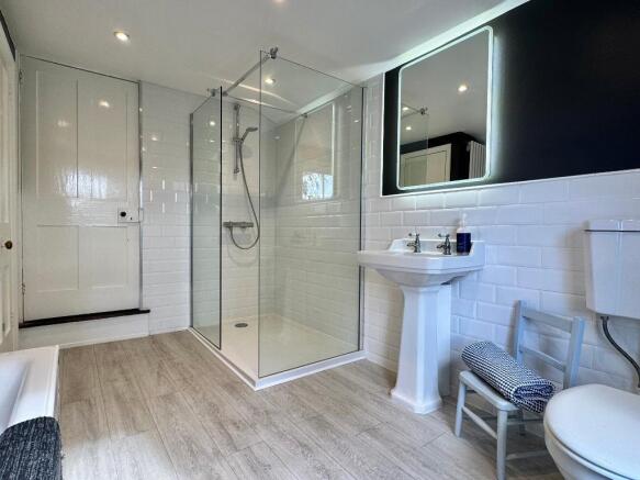 Large walk-in shower