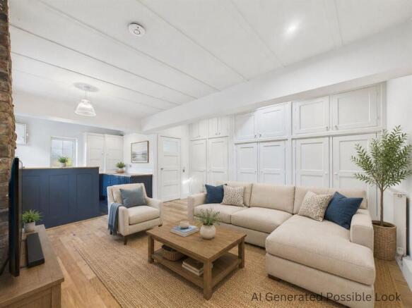 Open-plan Living Room with Dining Area