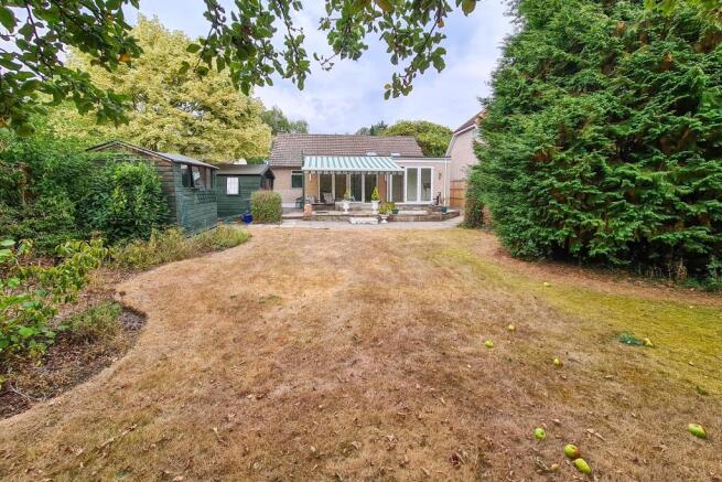 Rear of property