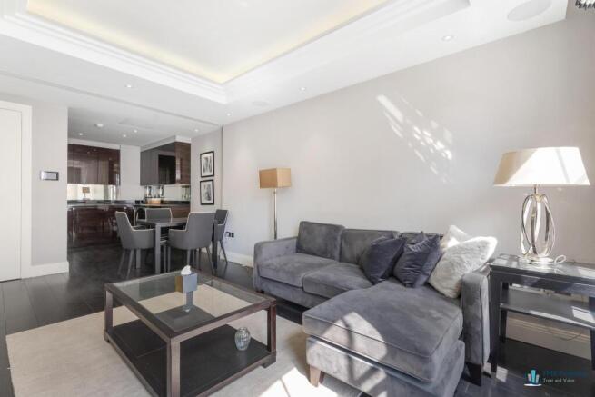 Open-plan reception and dining area