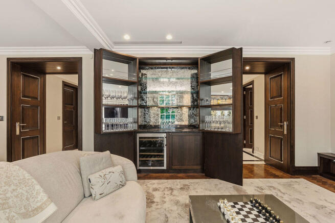 Reception room bar
