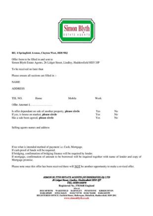 SEALED BIDS LETTER