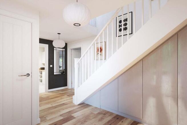 A welcoming hallway awaits