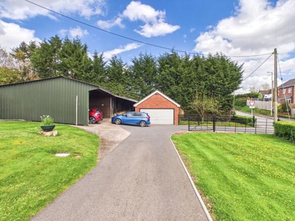 garage and outbuildings