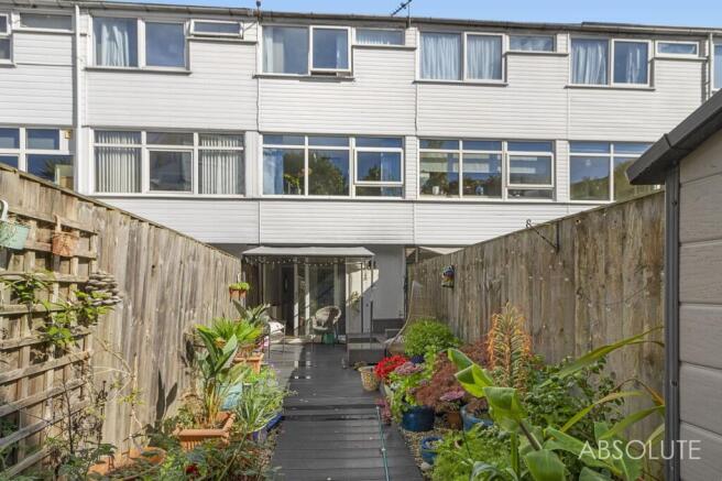 Rear of property