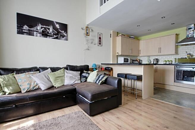 Living Area & Kitchen