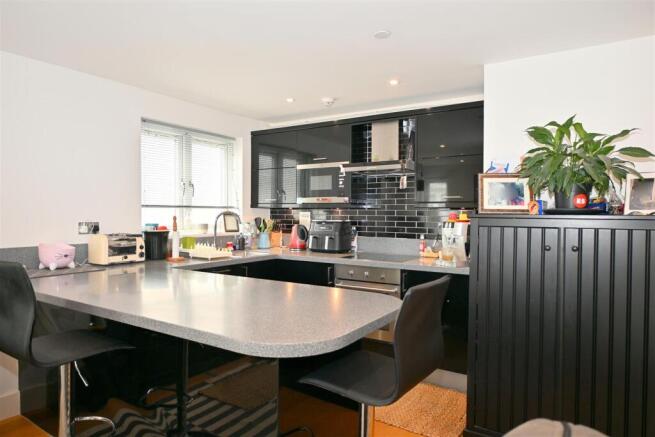 Living Room Open Plan To Fitted Kitchen