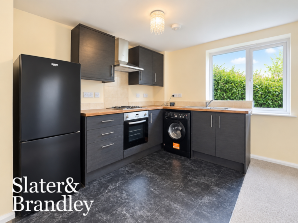 Modern Charcoal Kitchen with Garden Views