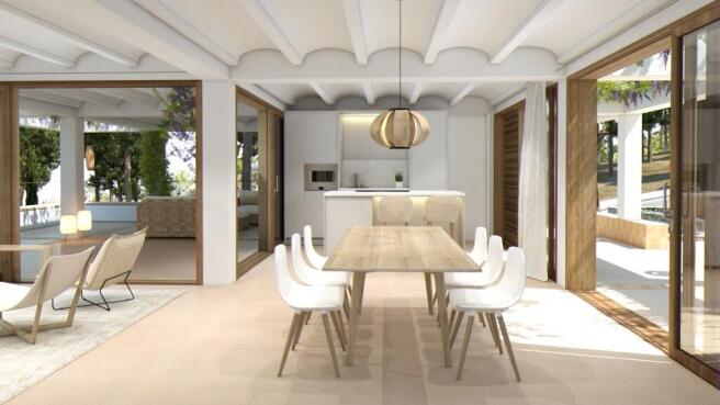 Open Kitchen and liv