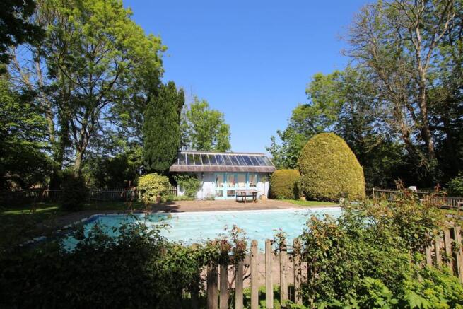 Pool and pool house.
