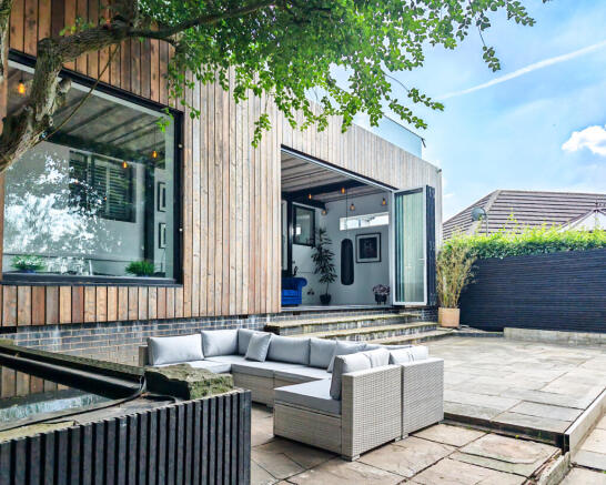 REAR EXTENSION, OPEN BI-FOLDS 