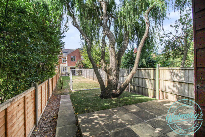 Rear garden with view to house