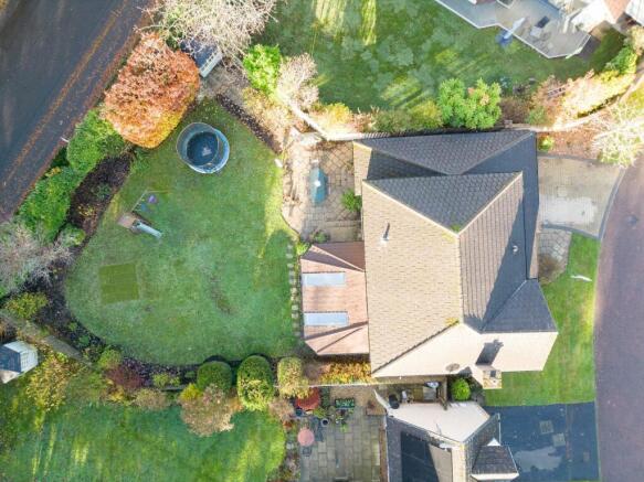 Aerial View with Garden