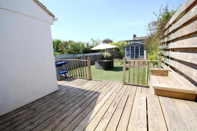 Westerly facing rear garden