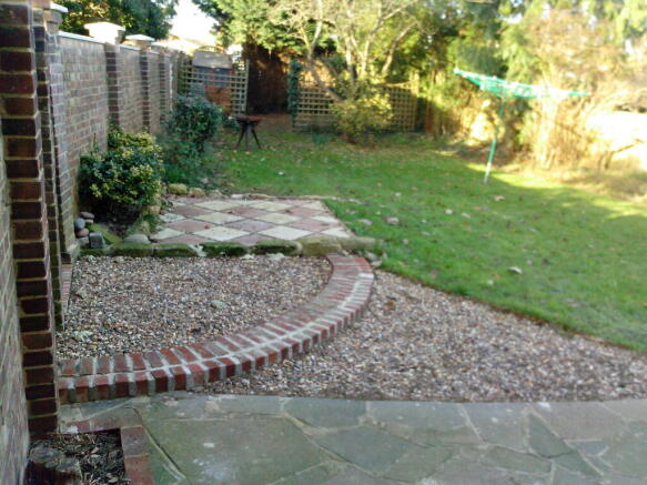 Back garden door exit,entry.