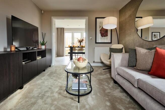 Lounge leading to the dining room