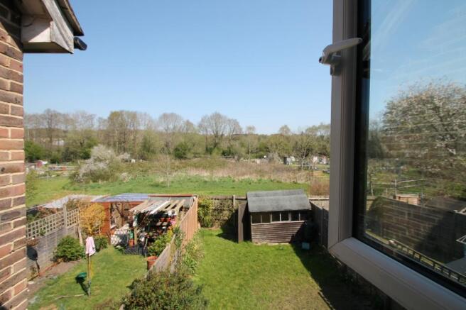 View from rear windo