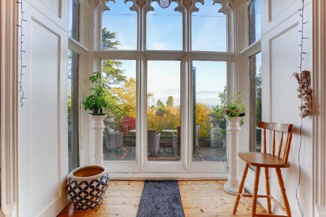 Access from kitchen to charming terrace
