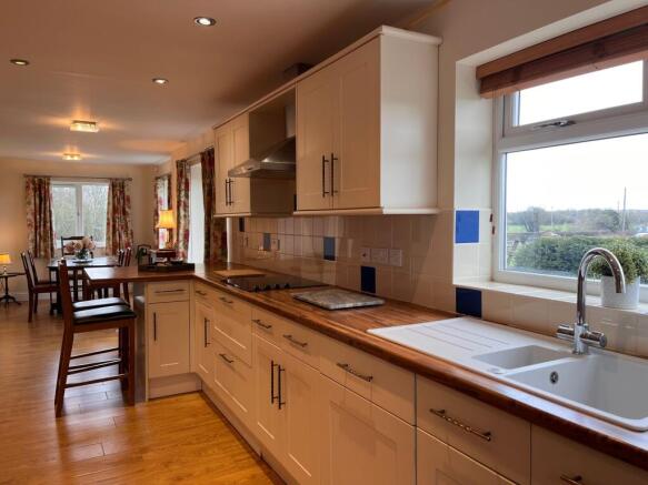 Integrated appliances and rolling countryside views