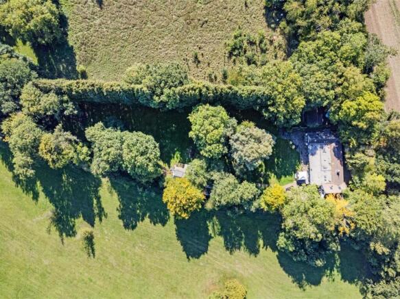 Aerial shot of Detached House