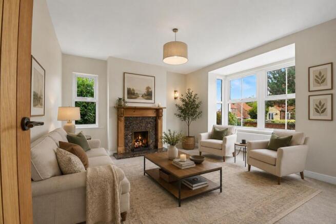 Living room staged