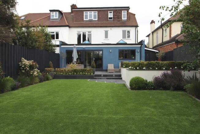 Rear of property