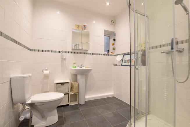 Downstairs bathroom angle one