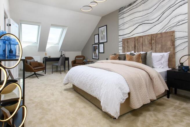 Internal image of the Woodcote 3 storey main bedroom