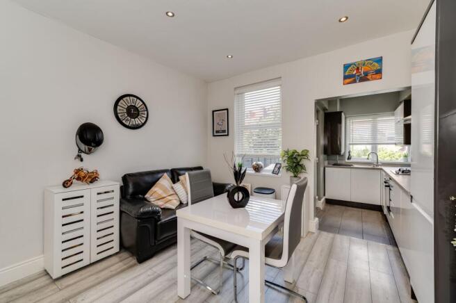 KITCHEN, DINER AND LIVING ROOM