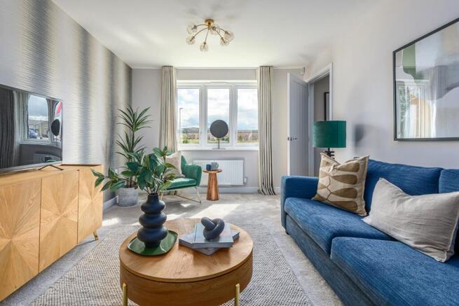 The lounge is perfect for cosy nights in with the family