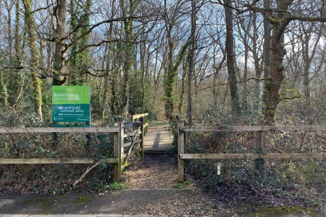 Woodland to side