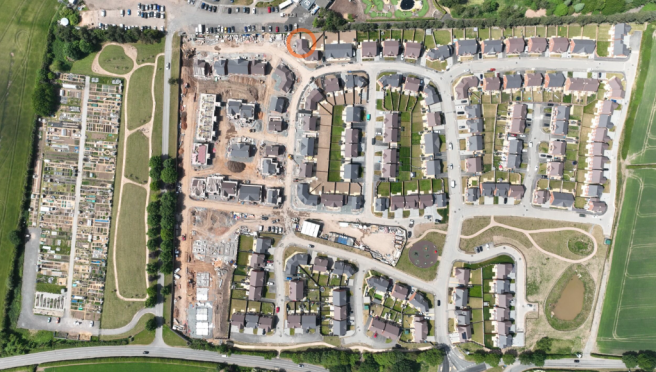 Plot 90 Aerial View