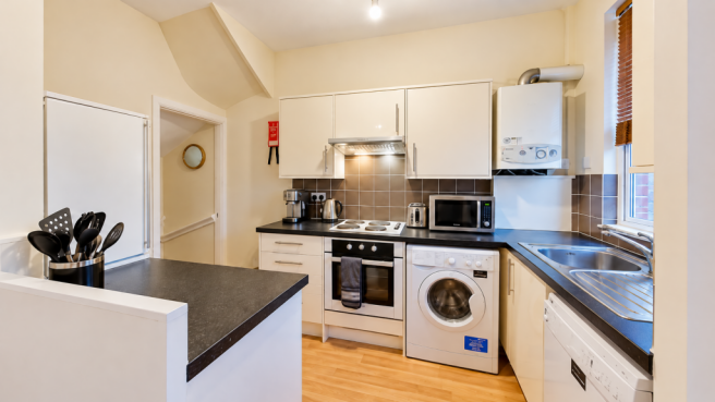 Clean Modern Kitchen Interior