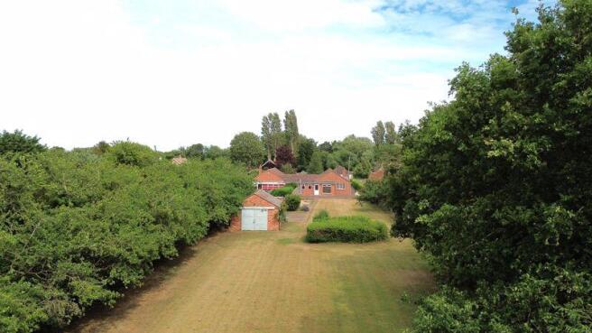 Rear garden elevated 2