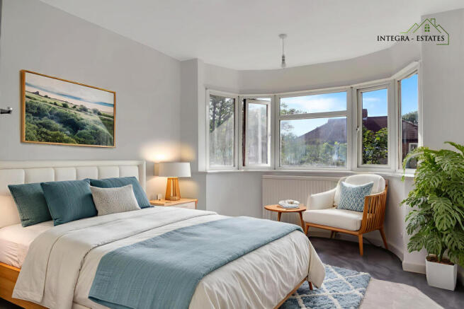 Staged Master bedroom