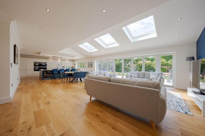 Open plan living area