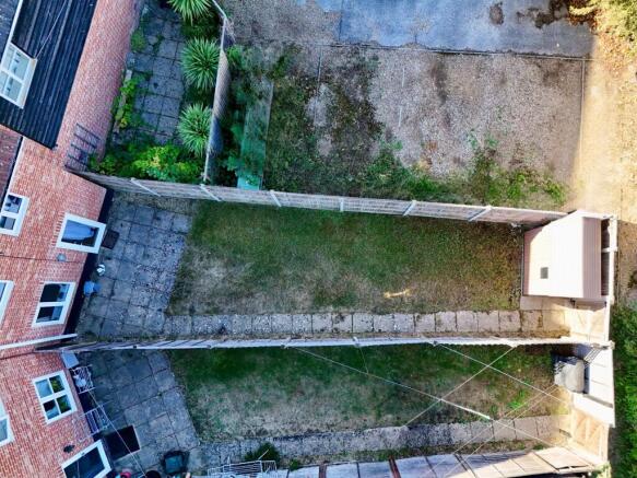Elevated drone shot
