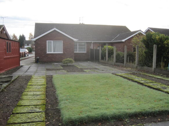 Rear of property
