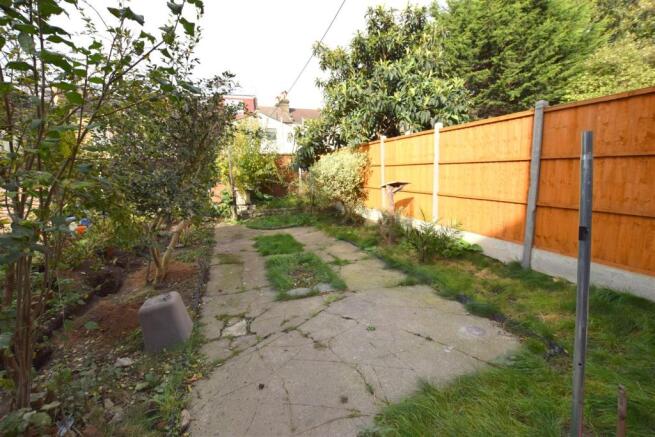 Rear garden: