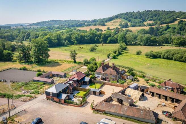 Aerial with towards St. Martha's