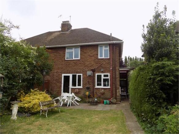 Rear of house