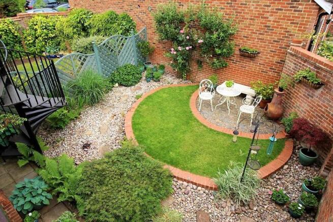 View of garden from upstairs