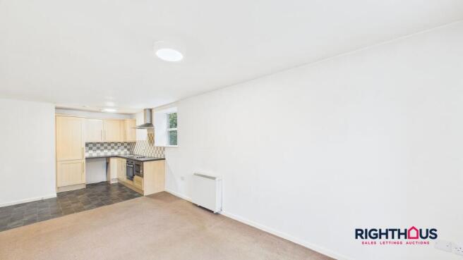 Open Plan Living Area and Kitchen