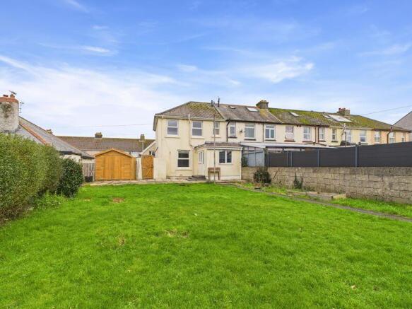 garden and rear elevation