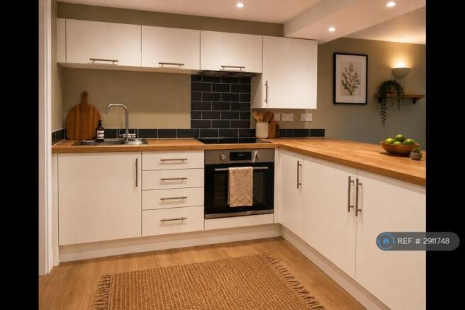Kitchen (Virtually Staged)