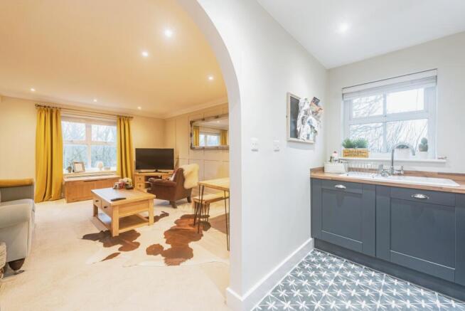 Kitchen and lounge view
